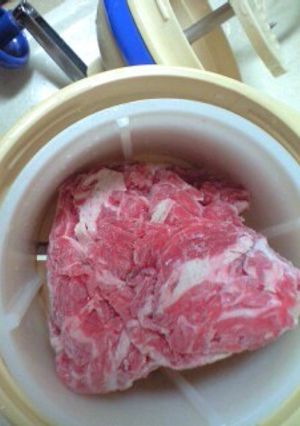 かき氷機で #okfoodの粗挽き肉-レシピのメイン写真