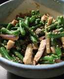 簡単付け合せ☆いんげんと茄子の胡麻和え