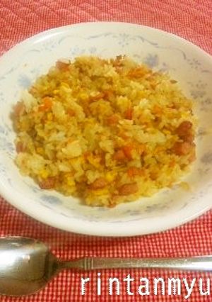 残り物で。麺つゆと鶏ガラの炒飯-レシピのメイン写真