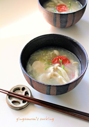 いろいろ野菜の蓮根すり流しスープ-レシピのメイン写真