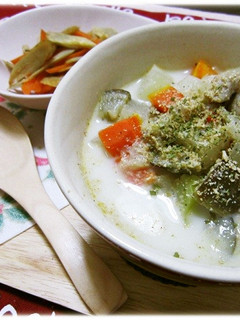 コロコロ野菜のミルクスープ-レシピのメイン写真