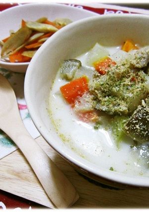 コロコロ野菜のミルクスープ-レシピのメイン写真