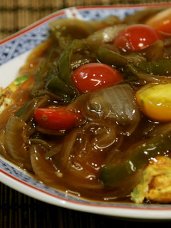 子供喜ぶ♪卵焼きの甘酢野菜あんかけ-レシピのメイン写真