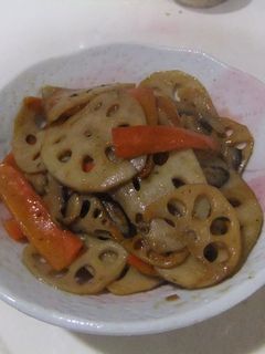 蓮根と椎茸・人参のきんぴら-レシピのメイン写真