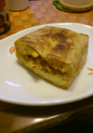 栃尾の油揚げの葱味噌挟み焼き-レシピのメイン写真