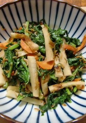 大根葉とちくわの炒め煮-レシピのメイン写真