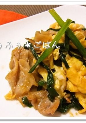ケチャップ風味!豚ニラ玉-レシピのメイン写真