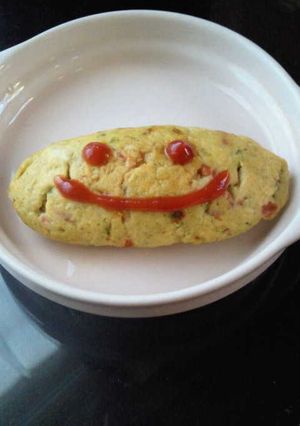トマトとほうれん草のミルクオムレツ☆-レシピのメイン写真
