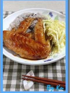 鶏手羽先の甘辛煮-レシピのメイン写真