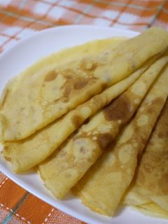 プリンでクレープ生地-レシピのメイン写真