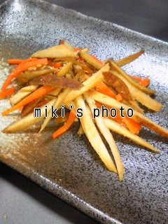 優しい味のきんぴらごぼう-レシピのメイン写真