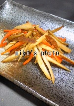 優しい味のきんぴらごぼう-レシピのメイン写真