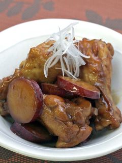 さつまいもと手羽元のさっぱり煮-レシピのメイン写真