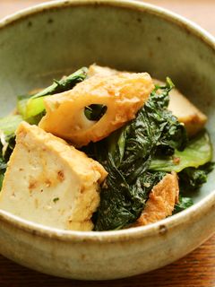 だし不要!高菜厚揚げの炒め煮しょうが風味-レシピのメイン写真