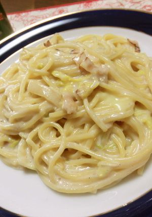 白菜とベーコンのクリーミィ♡パスタ♫-レシピのメイン写真