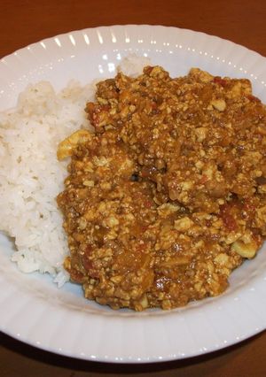 島豆腐とひき肉のキーマ風カレー-レシピのメイン写真