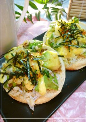 アボカドとしらすのわさび風味トースト-レシピのメイン写真