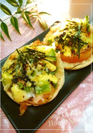 トマト＆アボカドのお好み焼き風味トースト-レシピのメイン写真