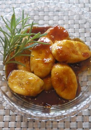 レンジで簡単美味！　キャラメルバナナ♪-レシピのメイン写真