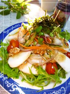鶏と野菜のスパイシー和風サラダ-レシピのメイン写真