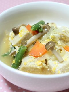 高野豆腐と野菜の卵とじ-レシピのメイン写真