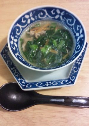 小松菜と春雨の中華スープ-レシピのメイン写真