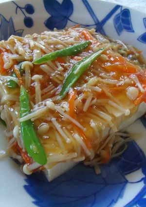 ヘルシーにあったまろ♪豆腐和風あんかけ-レシピのメイン写真