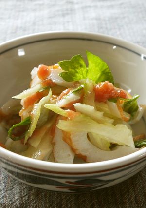 セロリと竹輪の梅ドレサラダ風-レシピのメイン写真