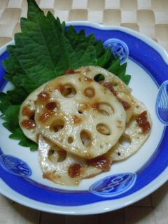 れんこんの梅肉あえ-レシピのメイン写真