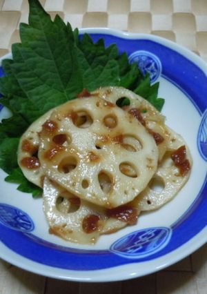 れんこんの梅肉あえ-レシピのメイン写真