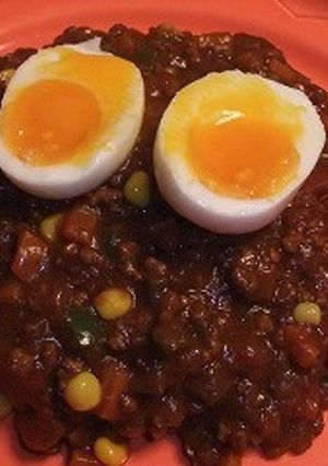 市販のルーでトマトのキーマカレー-レシピのメイン写真