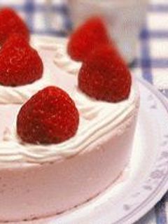 苺がおいしい☆いちごのババロアケーキ-レシピのメイン写真