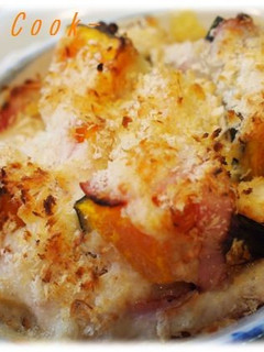 ほっこり☆かぼちゃとベーコンのチーズ焼き-レシピのメイン写真