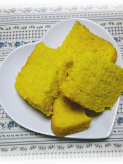 * HB ふわふわ❤ かぼちゃの食パン♪-レシピのメイン写真