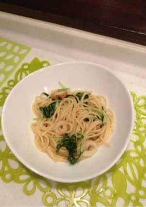 水菜*竹輪のチーズ風味パスタ＊-レシピのメイン写真