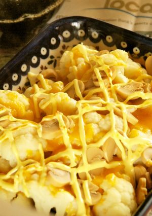 朝食はカリフラワーのホットチーズ焼き！-レシピのメイン写真