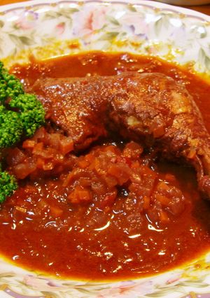 イタリア風鶏の赤ワイン煮込み-レシピのメイン写真