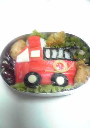 キャラ弁☆消防車☆-レシピのメイン写真