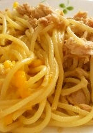 とろーり卵のツナパスタ-レシピのメイン写真