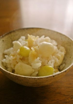 ゆり根と銀杏の炊き込みご飯-レシピのメイン写真