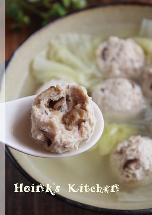 ＊しいたけ風味濃厚！鶏だんごスープ＊-レシピのメイン写真