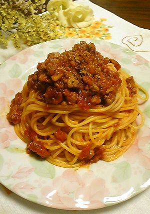 豚そぼろのトマトパスタ-レシピのメイン写真