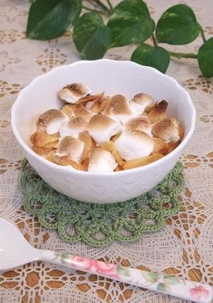 焼きマシュマロとシリアルのヨーグルト-レシピのメイン写真