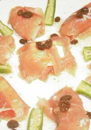 生ハムとクリームチーズの果物巻き♪-レシピのメイン写真