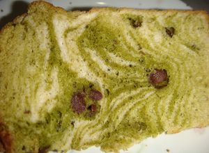 つぶあん抹茶マーブルシフォンケーキ♪-レシピのメイン写真
