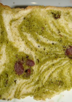つぶあん抹茶マーブルシフォンケーキ♪-レシピのメイン写真