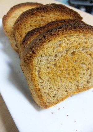 薄力粉で作る☆全粒粉の湯捏ね食パン-レシピのメイン写真