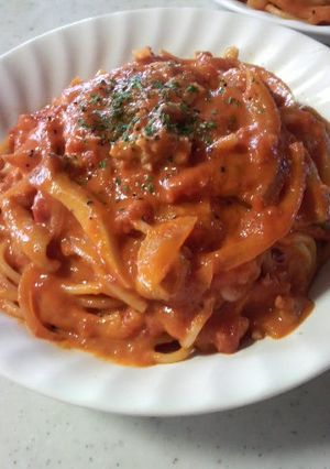 チキンのトマトクリームパスタ-レシピのメイン写真