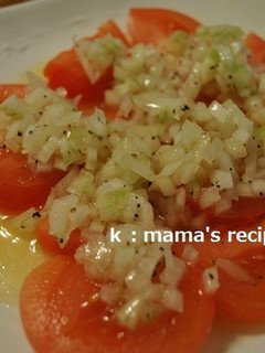 トマトと玉ねぎだけの☆シンプルサラダ☆-レシピのメイン写真
