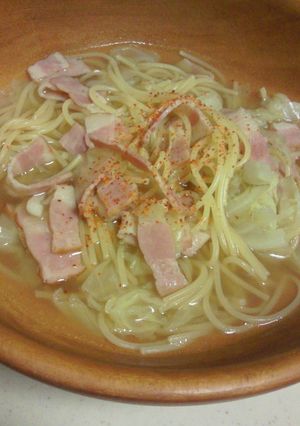 忙しい朝や寒い日に!スープスパゲティー-レシピのメイン写真